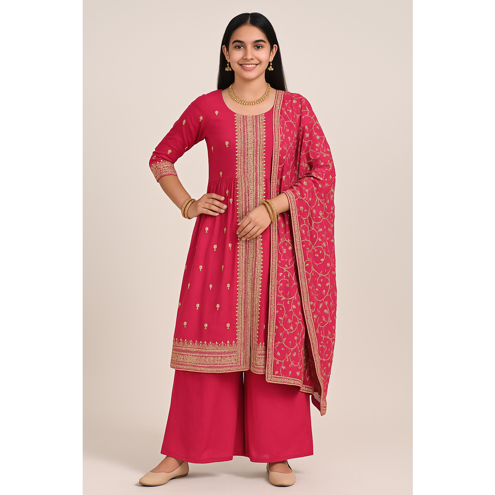 ANVIKA GIRLS PLZO SUIT HKS