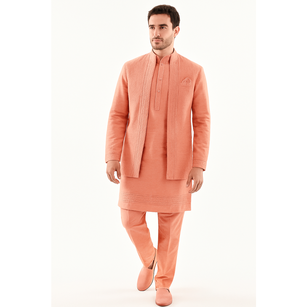 MEERAB MENS 3PCS SHERWANI 