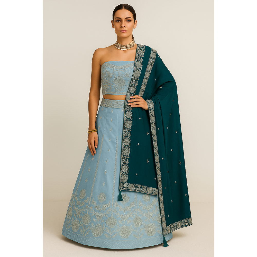 SIDRAH UNSTITCHED LENGHA SUIT EWK