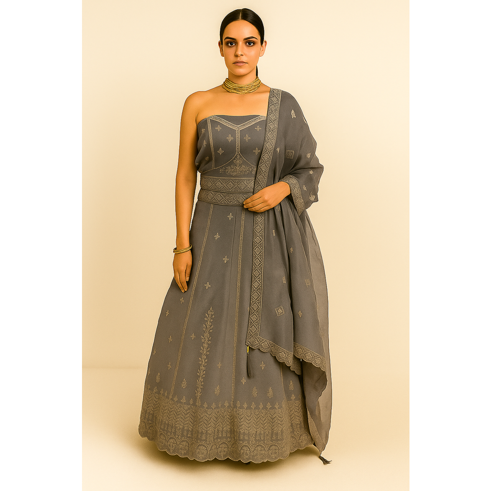 ZAHRA UNSTITCHED LENGHA EEK