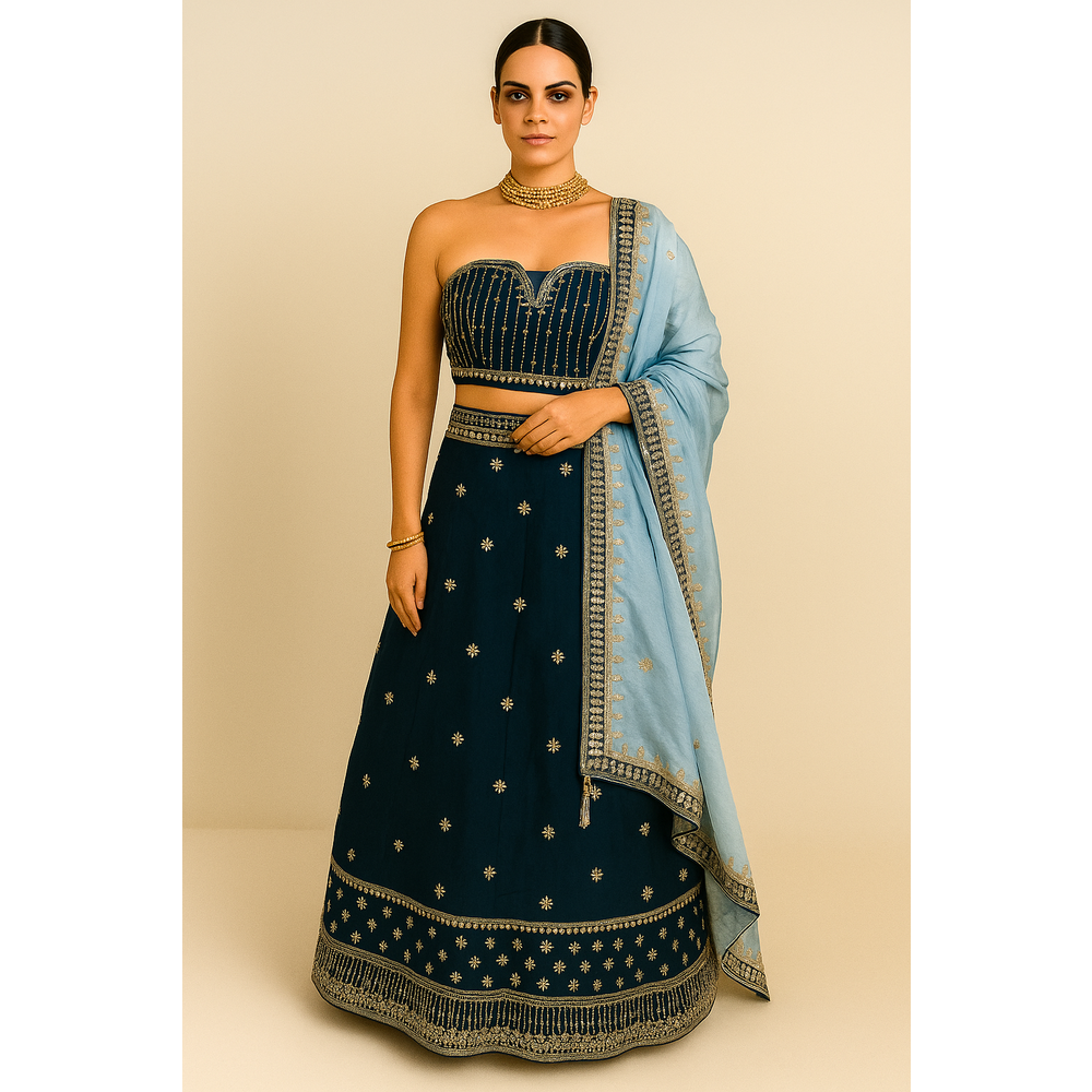 FARAH  UNSTITCHED LENGHA SUIT EMK