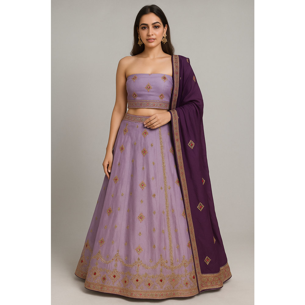 SAMARA UNSTITCHED LEHENGA SUIT MEK