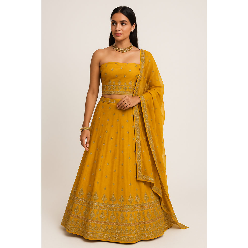 ZUBI UNSTITCHED LEHENGA SUIT