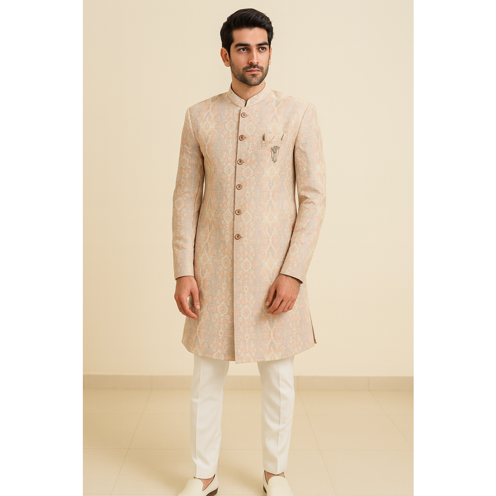 GANESH MENS SEMI INDO WESTERN SUIT 