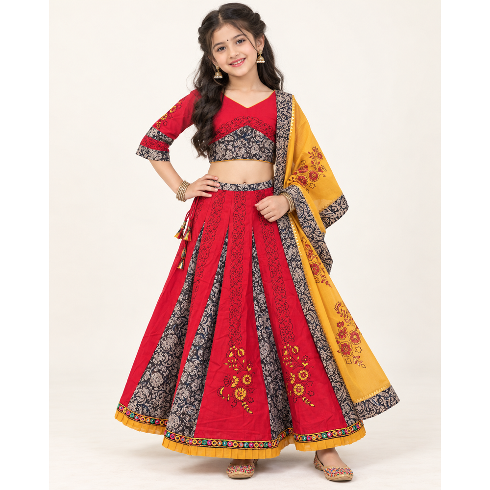 SONIA GIRLS GARBA LEHENGA SET