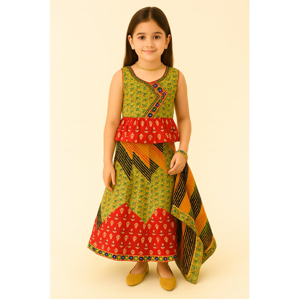 PIHU GIRLS GARBA SUIT HHK