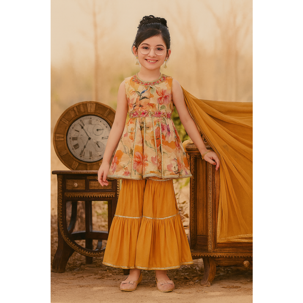 JIVIKA GIRLS SHARARA SUIT HUS
