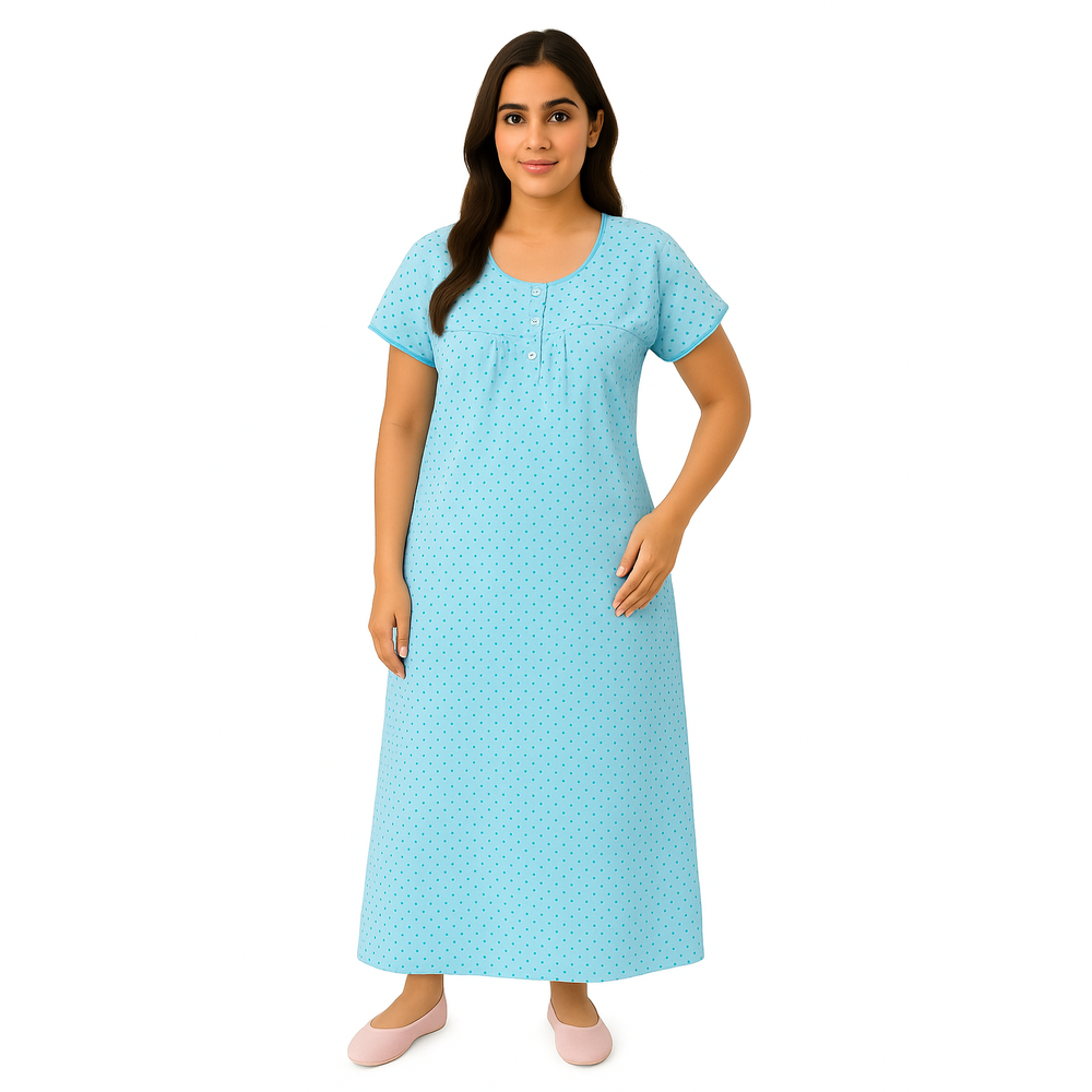 MANSVI PRINTED COTTON NIGHTY MS