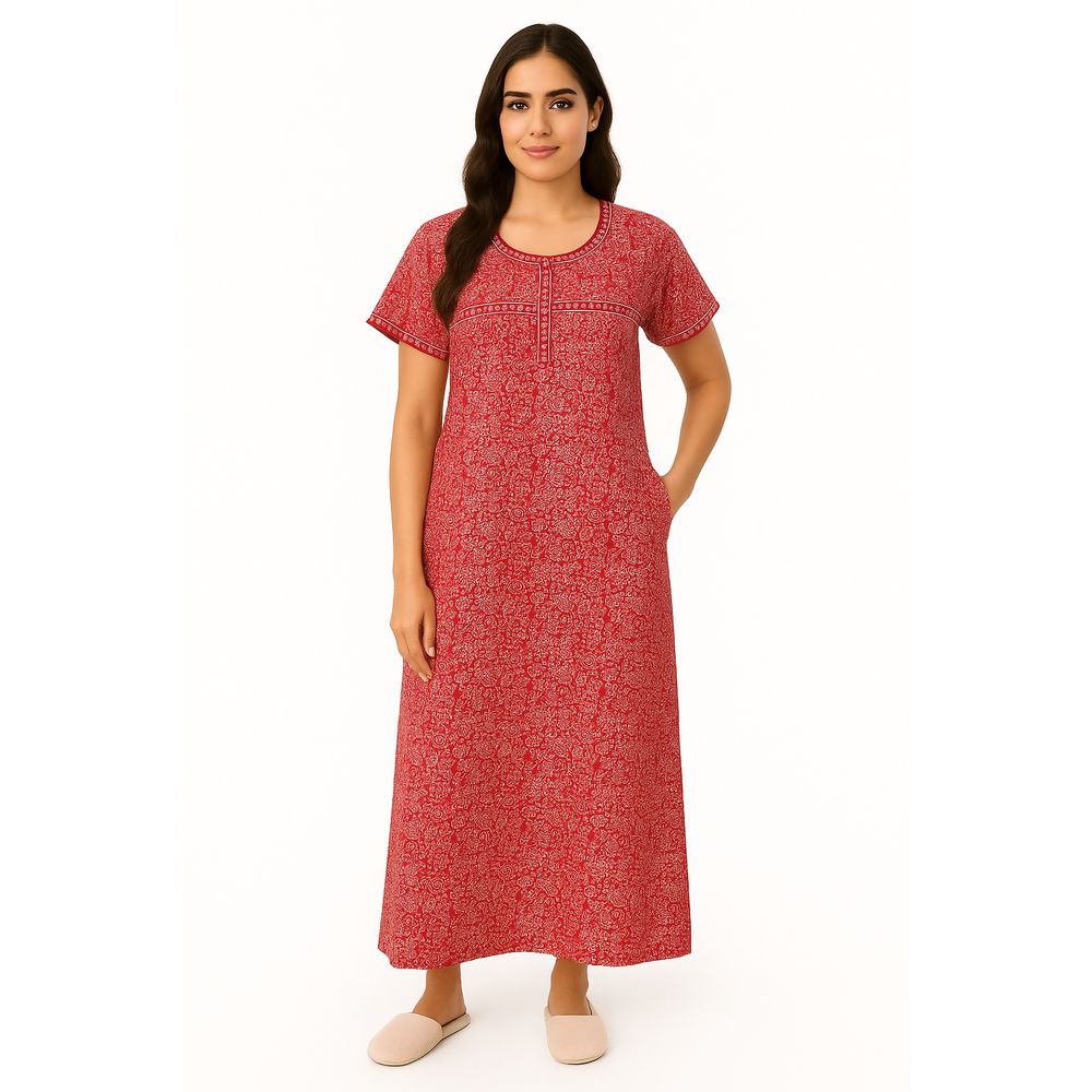MANSVI PRINTED COTTON NIGHTY ES