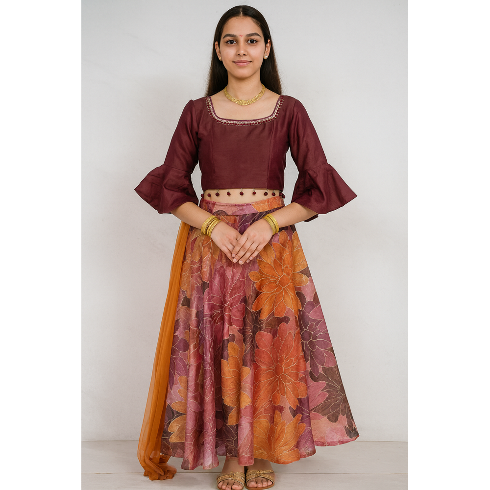 PURVI GIRLS CHOLI SUIT 