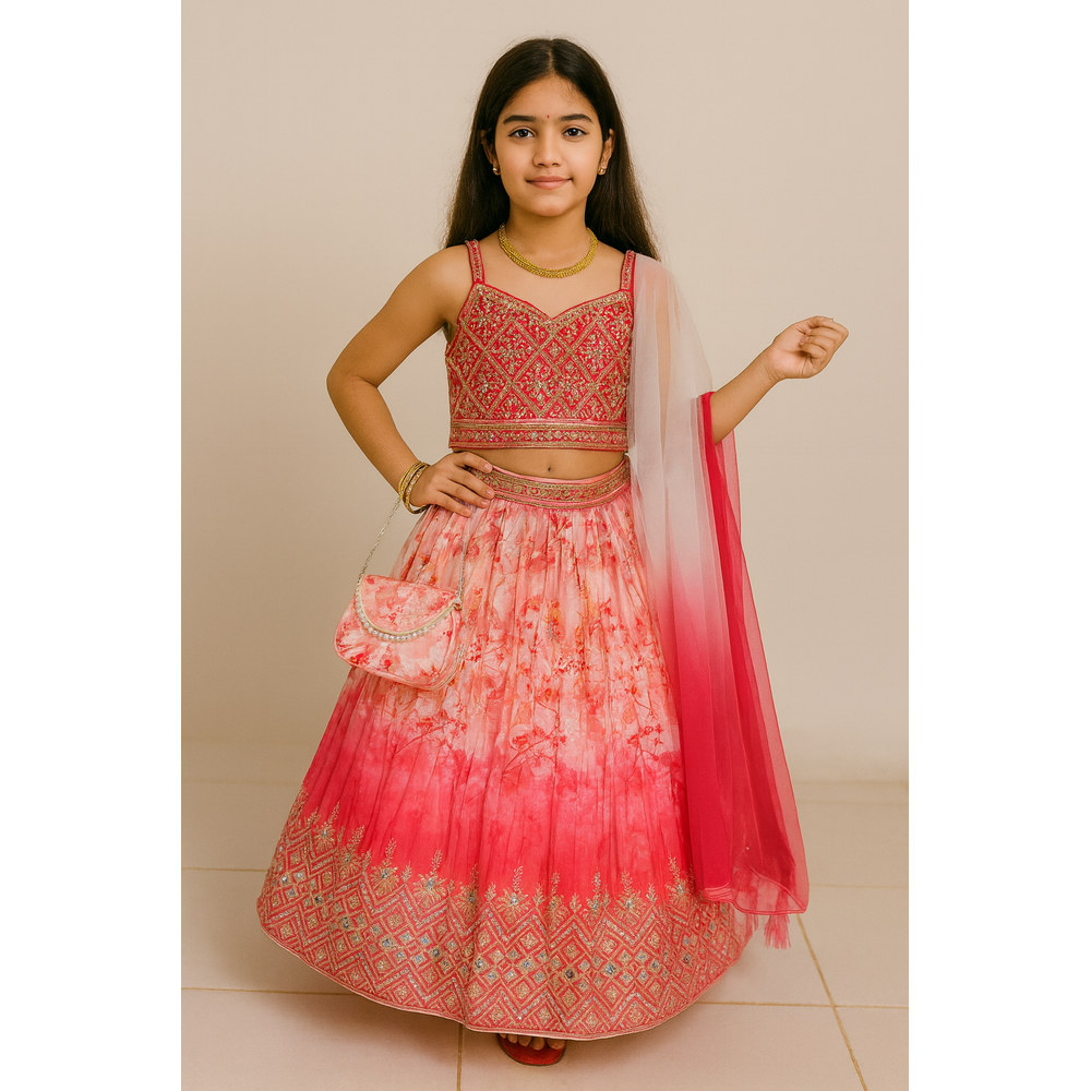 SIA GIRLS CHOLI SUIT