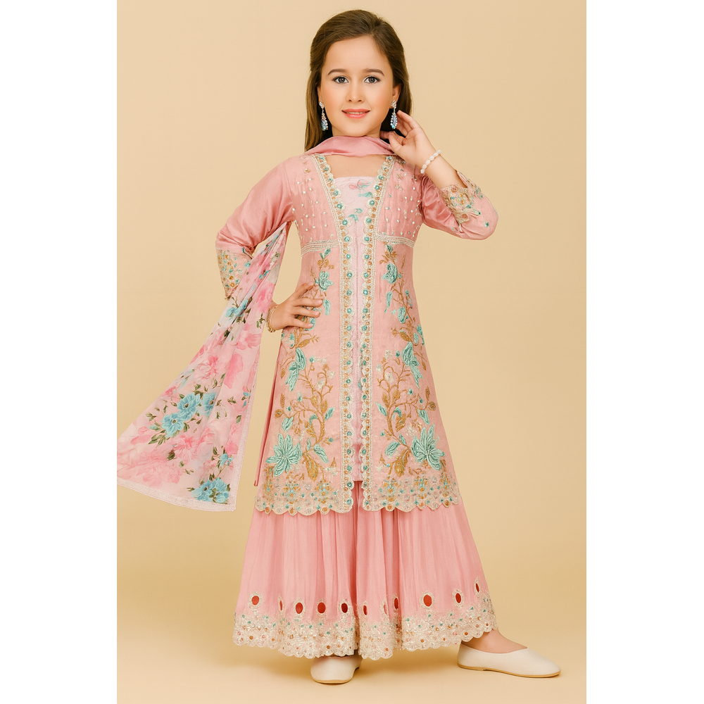 AADHYA GIRLS PLAZO SUIT
