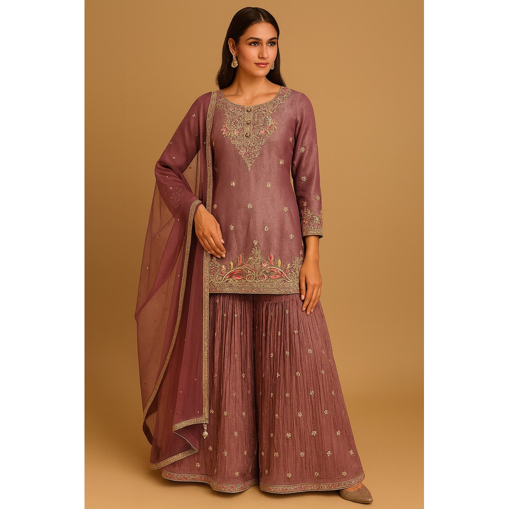 TIYA LONG TOP LEHENGA SUIT