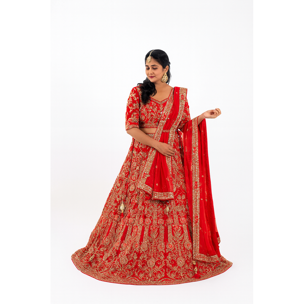 KUSHI BRIDAL LADIES LAHENGA SUIT 