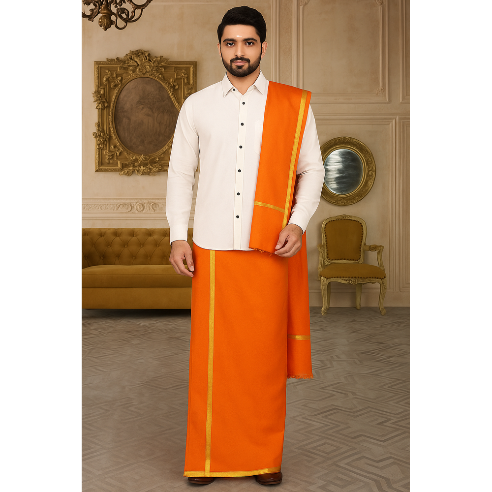 ARJUN MENS DHOTI WITH DUPATTA SET