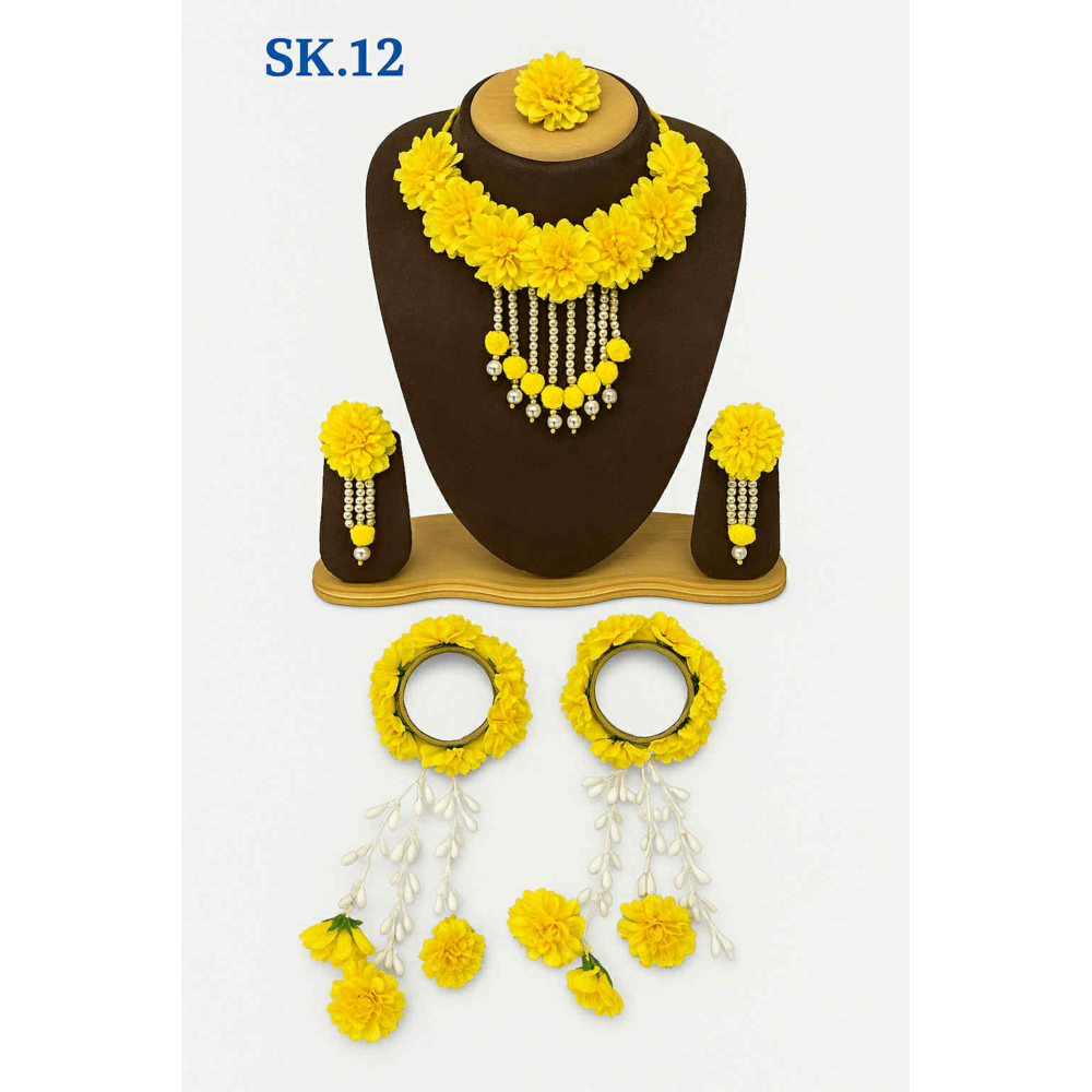 MISHIKA FLORAL NECKLACE SET 