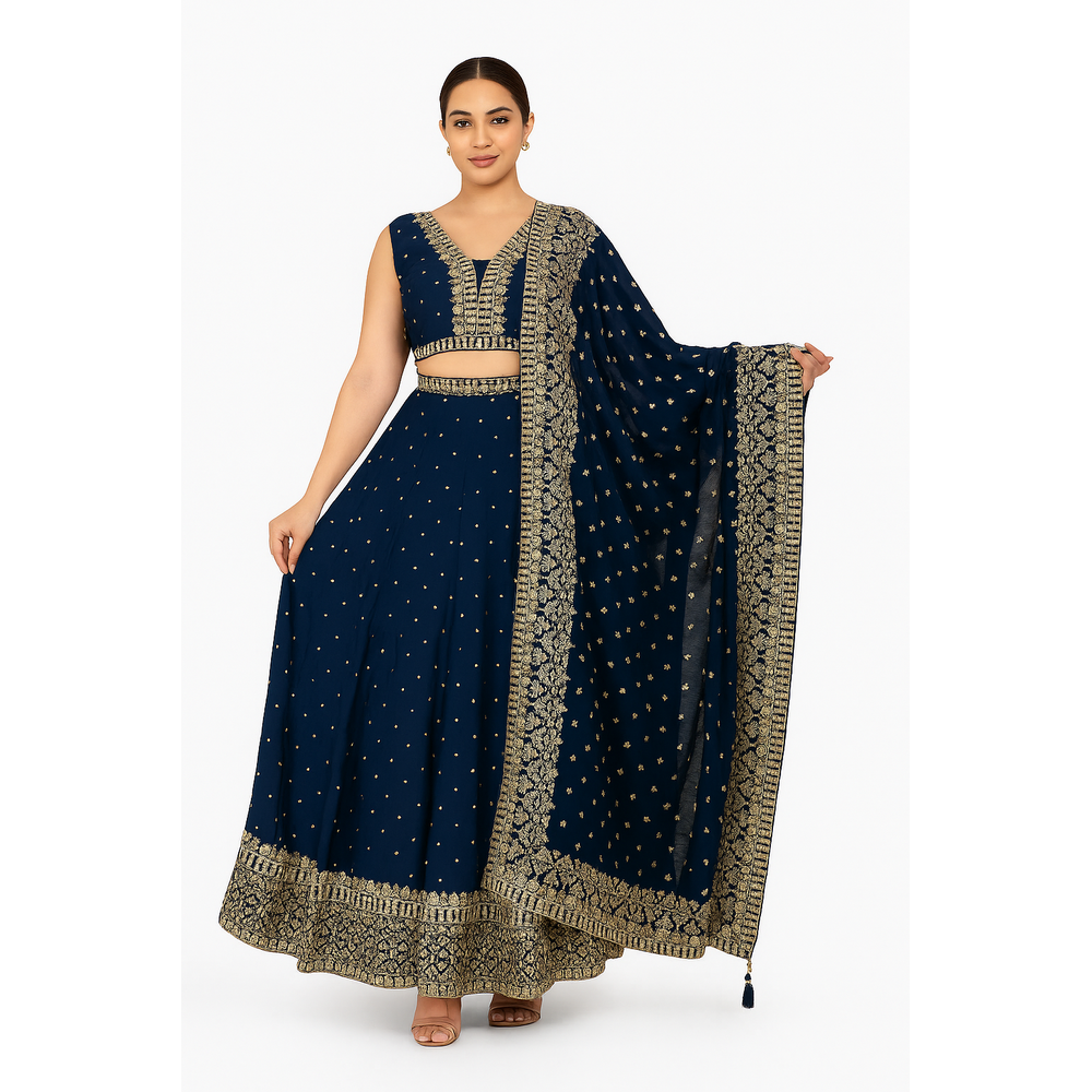 VAINA STITCHED LEHENGA SUIT