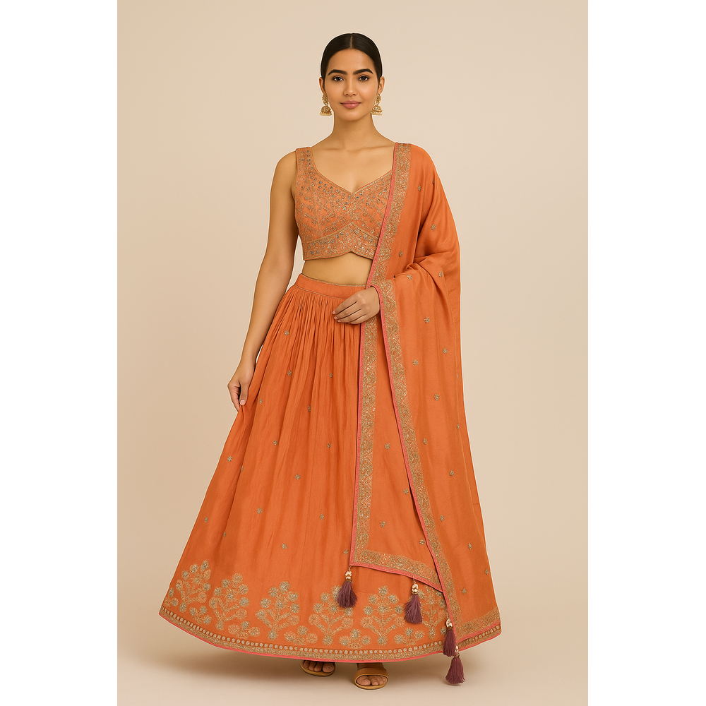 RAKSHA STITCHED LENGHA SUIT