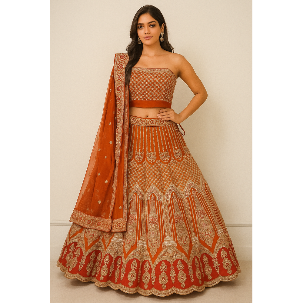ZAHARA  BRIDAL LEHENGA SUIT 