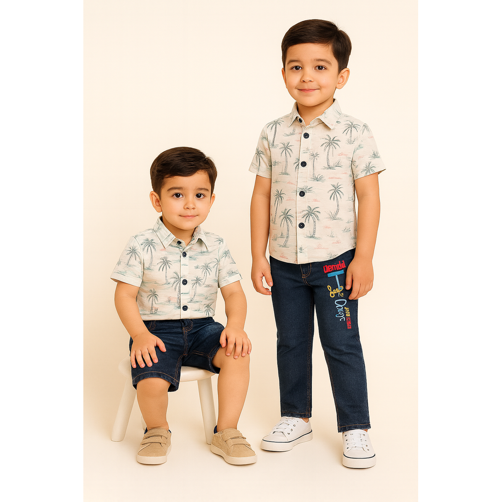 RAJAN BOYS SHIRT N PANTS SUIT