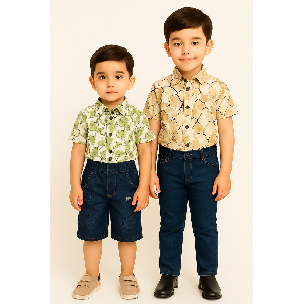 AYAAN BOYS SHIRT N PANTS SUIT