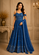 LYLA EMBROIDERED OFF-SHOULDER GOWN
