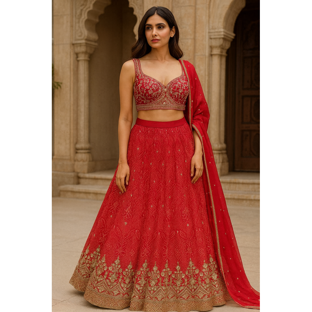 YANSIKA STITCHED LEHENGA SUIT