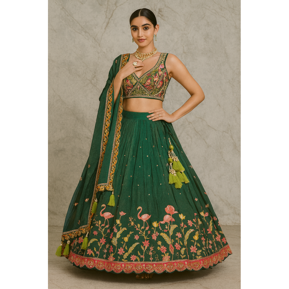 PURIKA STITCHED LEHENGA SUIT