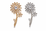 FLORAL CRYSTAL BROOCH