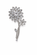 FLORAL CRYSTAL BROOCH