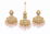 EARRINGS WITH MATCHING TIKKA
