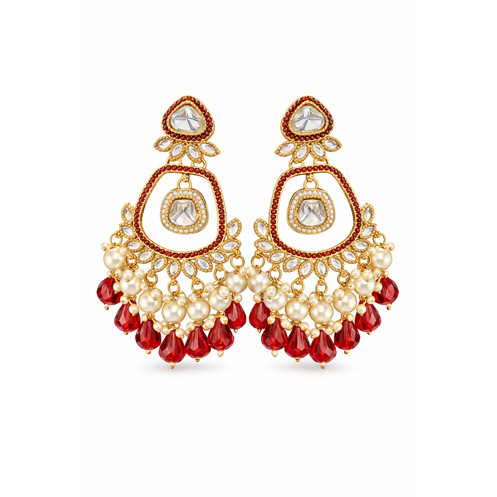 ELEGANT KUNDAN  EARRINGS
