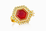 HAXAGON KUNDAN FINGER RING