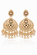 TRADITIONAL KUNDAN PEARL DROP EARRINGS