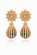 FLORAL KUNDAN JHUMKA DROP EARRINGS
