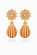 FLORAL KUNDAN JHUMKA DROP EARRINGS
