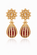 FLORAL KUNDAN JHUMKA DROP EARRINGS