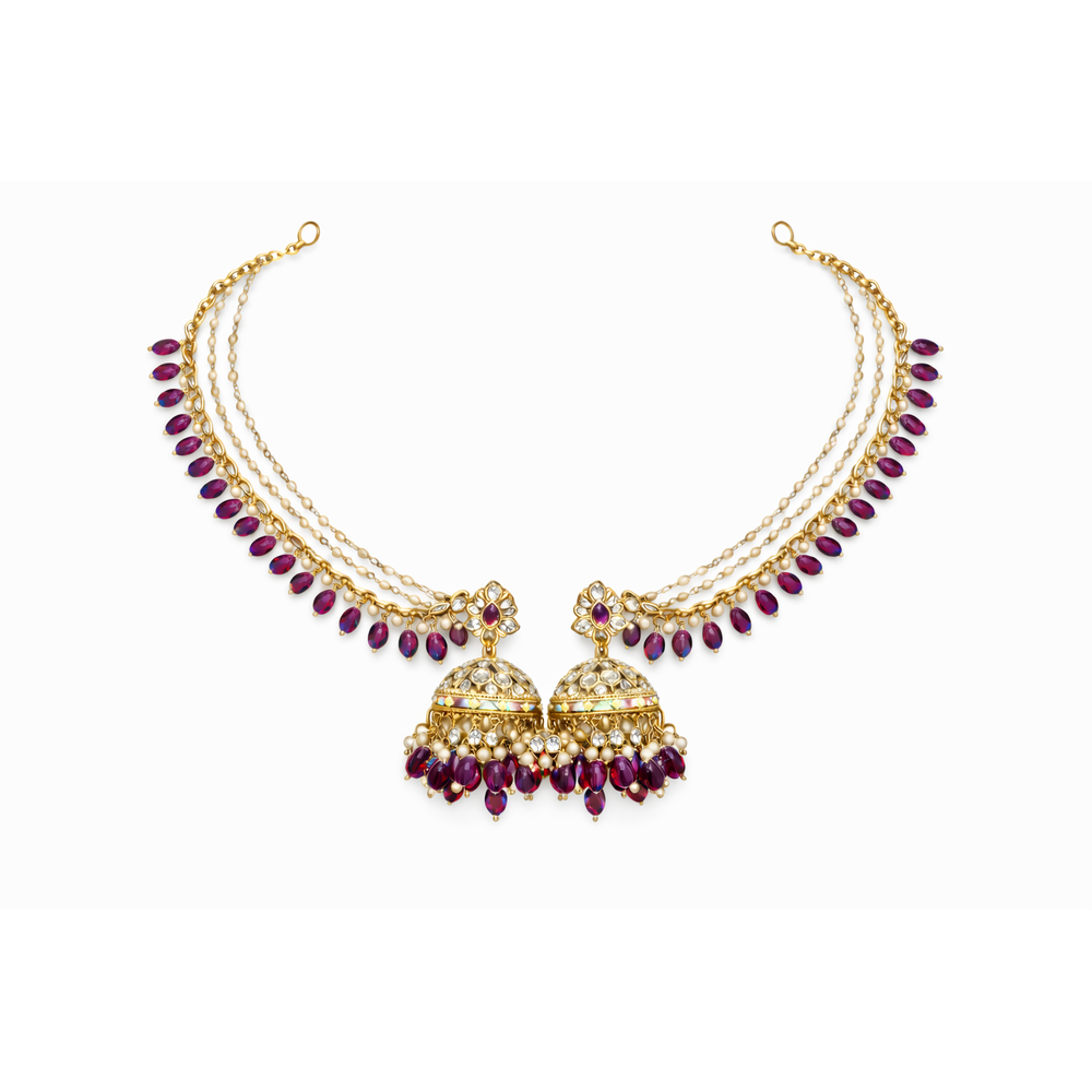 KUNDAN JHUMKA EARRINGS