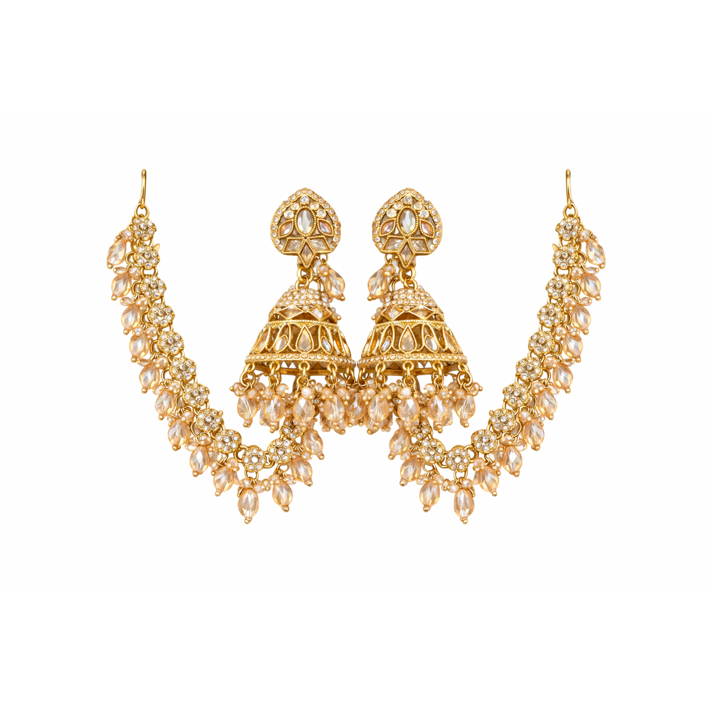 GOLD JHUMKA EARRINGS