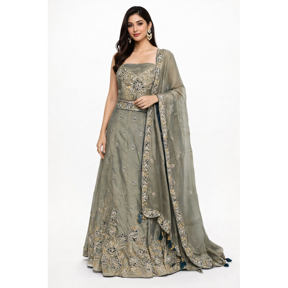 MANNAT UNSTITCHED LEHENGA SUIT