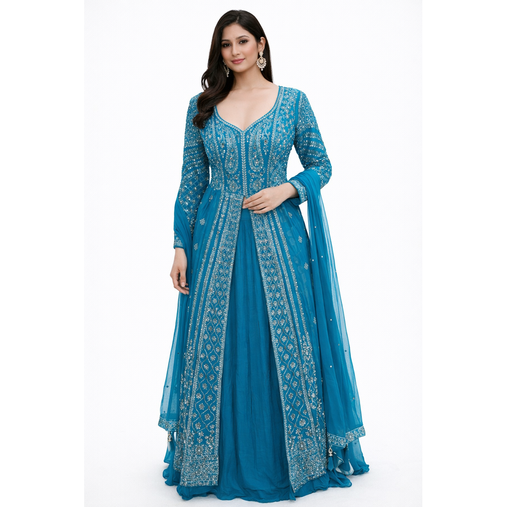  EMBROIDERED ANARKALI GOWN
