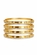 ELEGANT GOLD BANGLE SET WITH CRYSTAL ACCENTS
