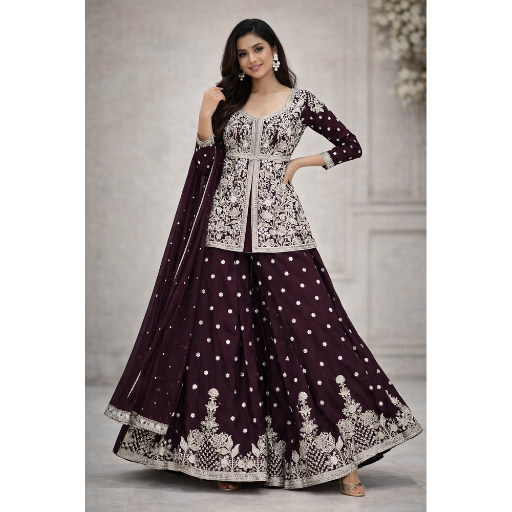 ZAARA EXTRA FLARE PLAZO SUIT