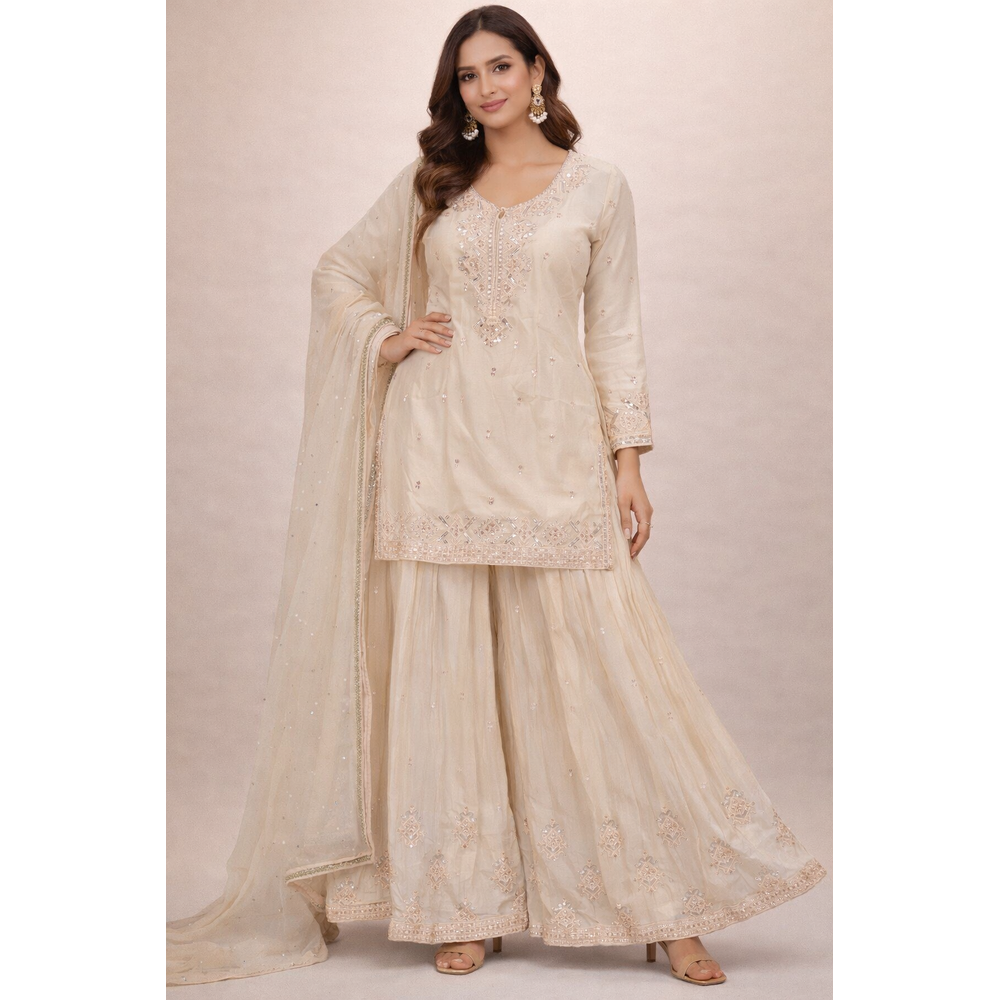 ZAFIYA FLARE PLAZO SUIT