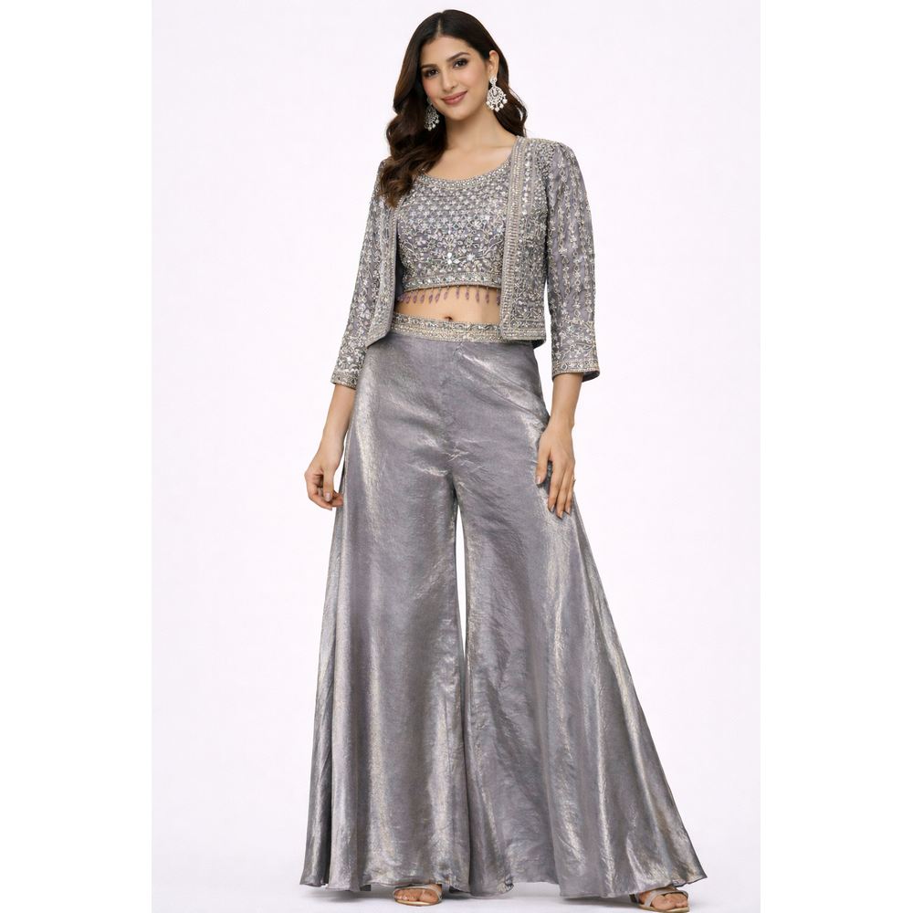 HABEEBA CHOLI STYLE PLAZO SUIT