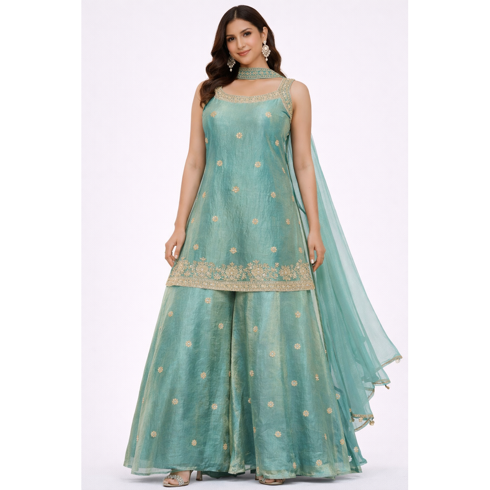 RUSHALI  FLARE PLAZO SUIT