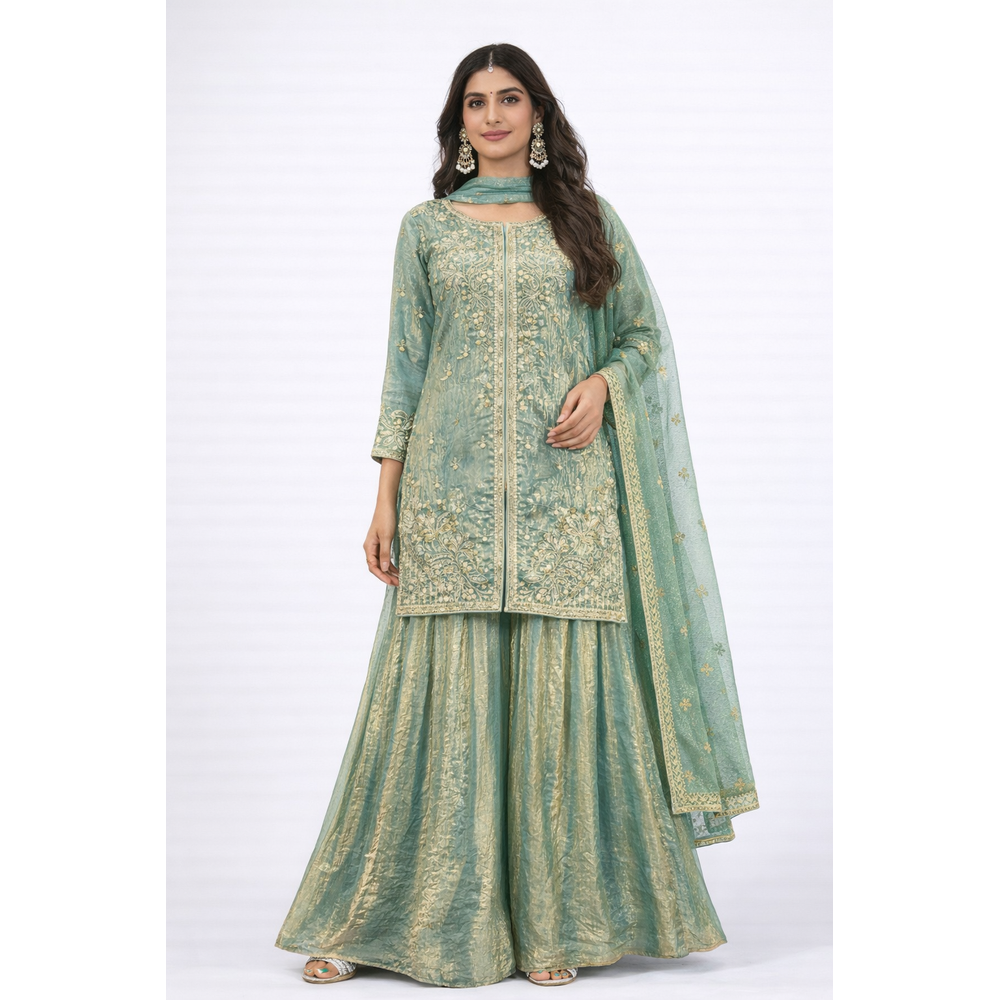 ZOYA  FLARE PLAZO SUIT