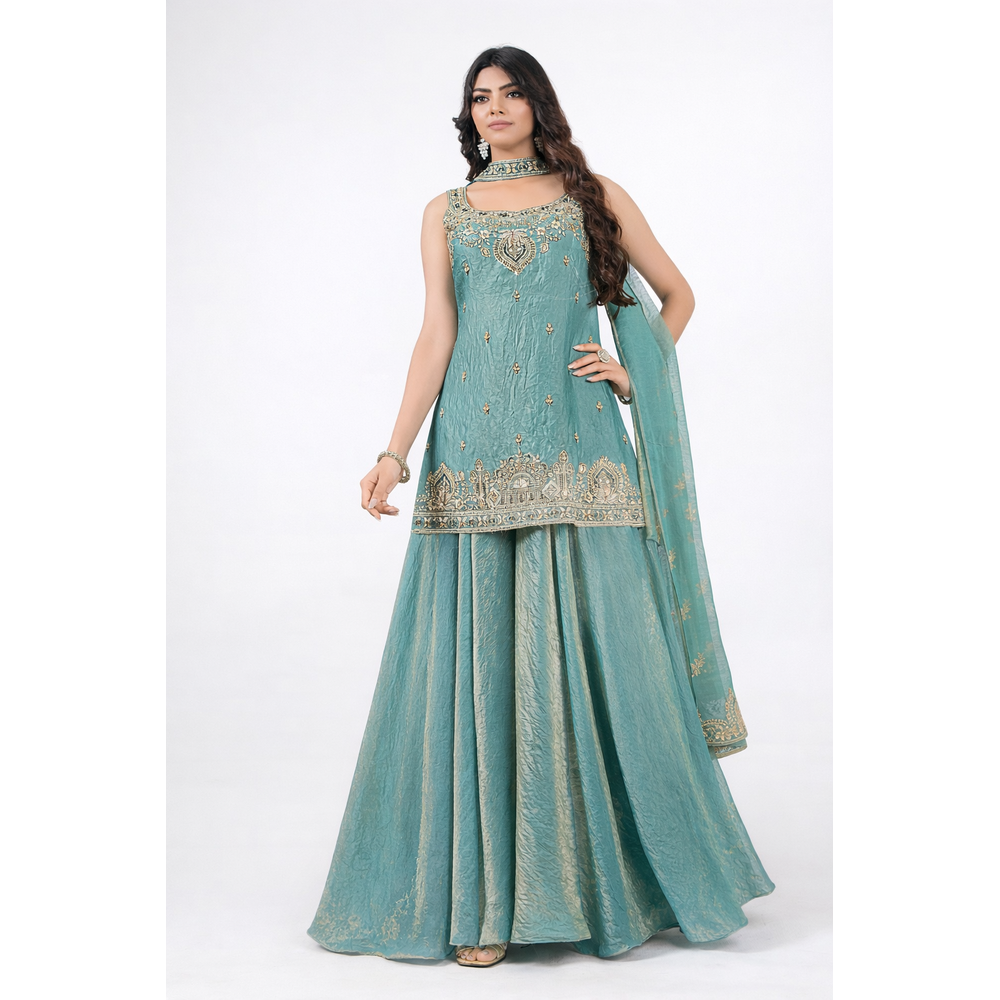 AZARIYA FLARE PLAZO SUIT