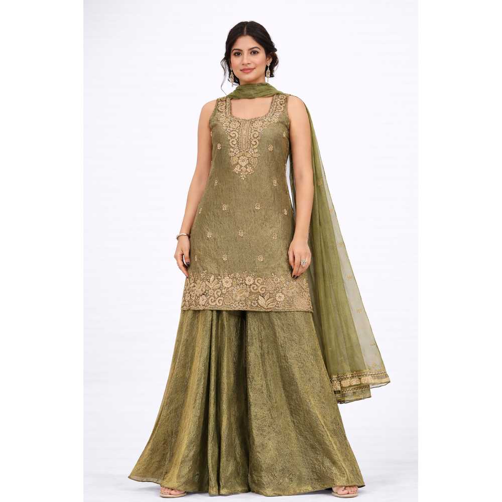 AYESHA FLARE PLAZO SUIT