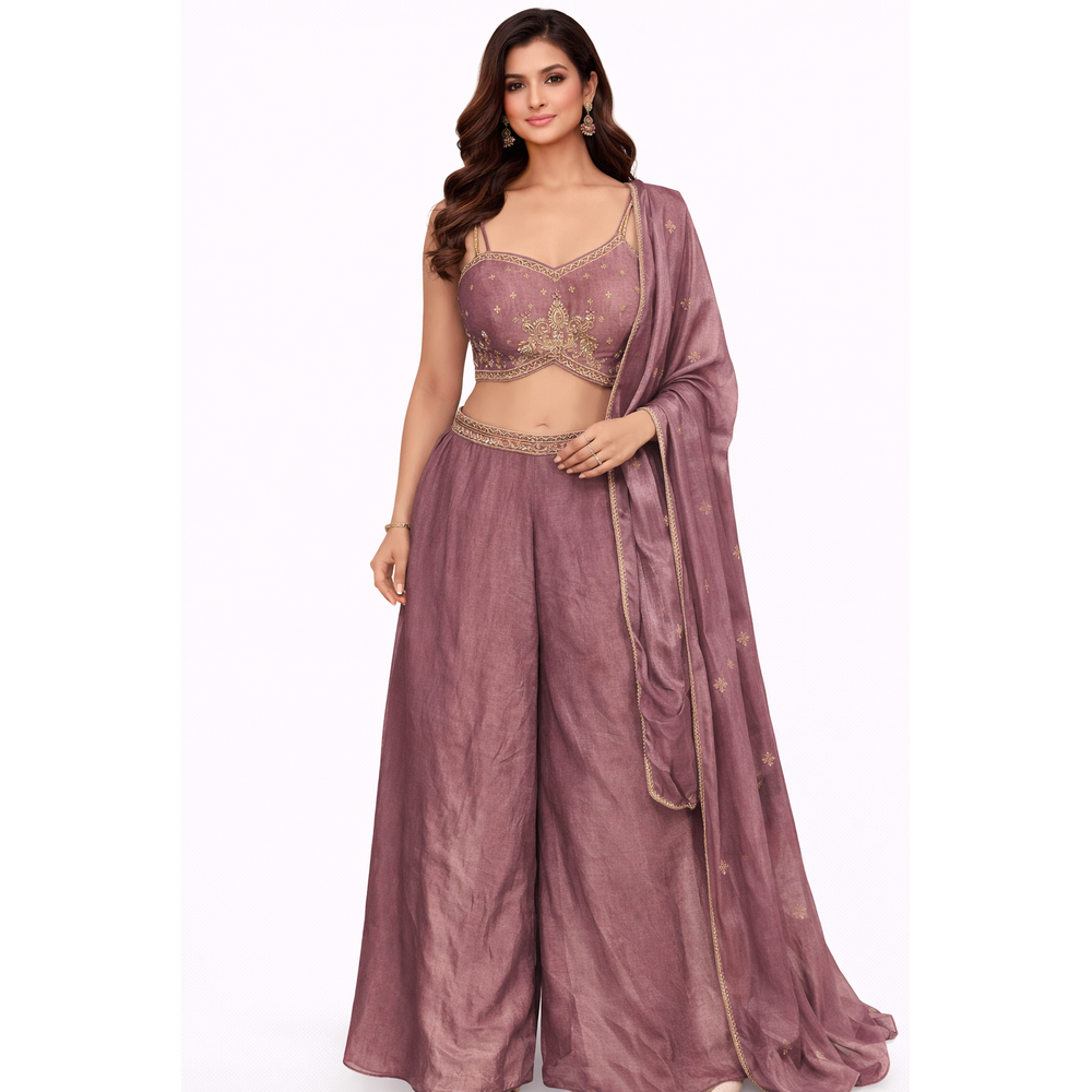 SHEYZA SHORT TOP PLAZOO SUIT